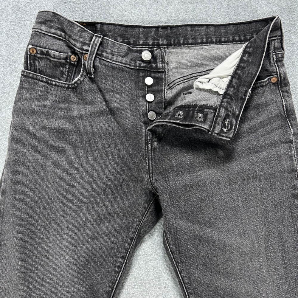 Levi's Jeans 501 CT Mens 32x28 Black Denim Tapered Streetwear Casual